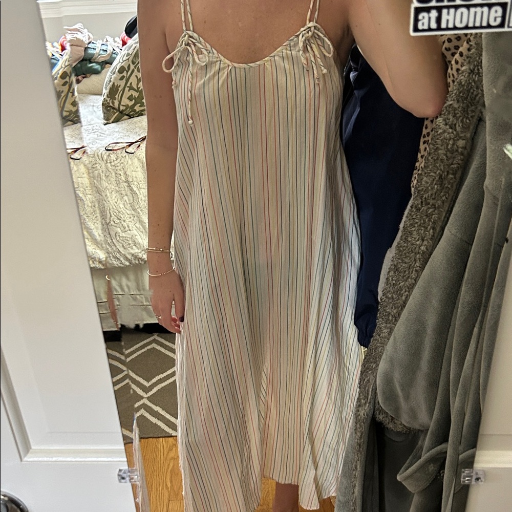 Striped Spaghetti Strap Dress
